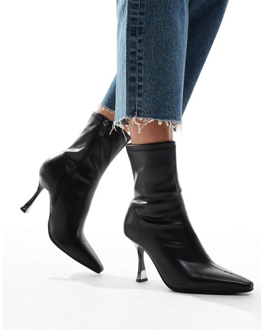 River Island Blue Heeled Boot