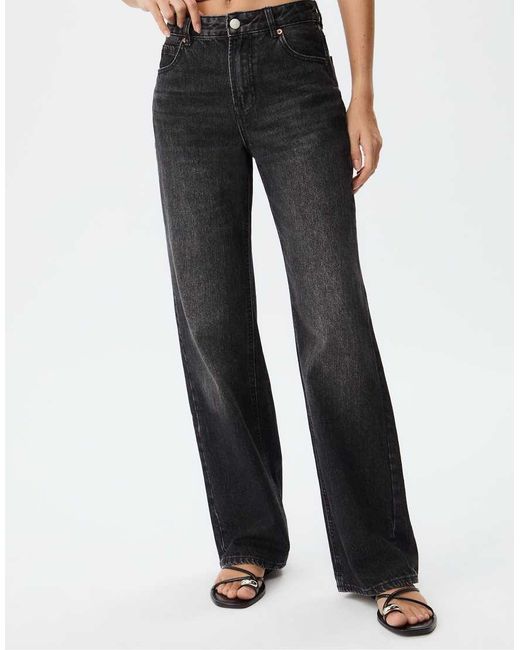 Stradivarius White D92 Wide Leg Jeans