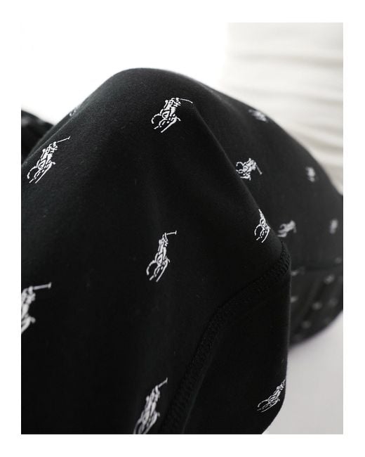 Ralph lauren all over pony joggers black 2025