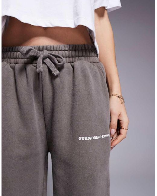 Good For Nothing Gray Core Wide Fit jogger