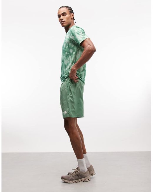 The North Face Green 24/7 Logo Shorts for men