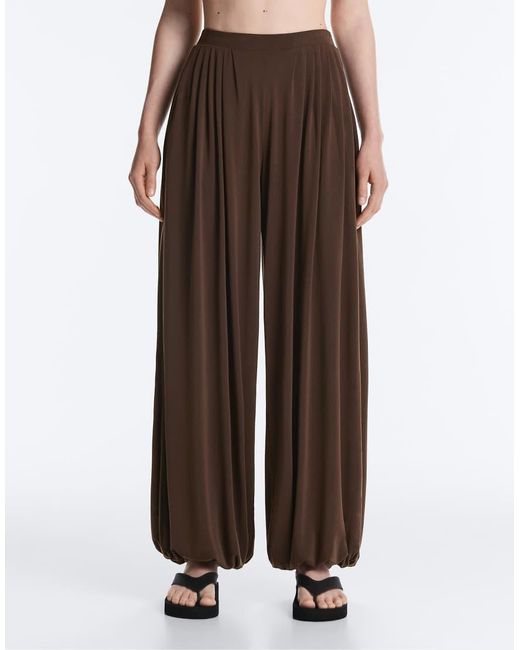 Oysho Brown Modal-blend Soft-touch joggers