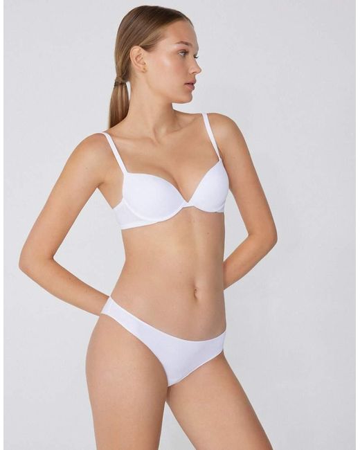 Tezenis White Microfibre Brazilian Briefs