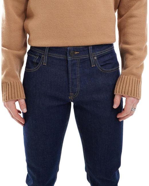Jack & Jones Blue Glenn Slim Fit Jeans for men