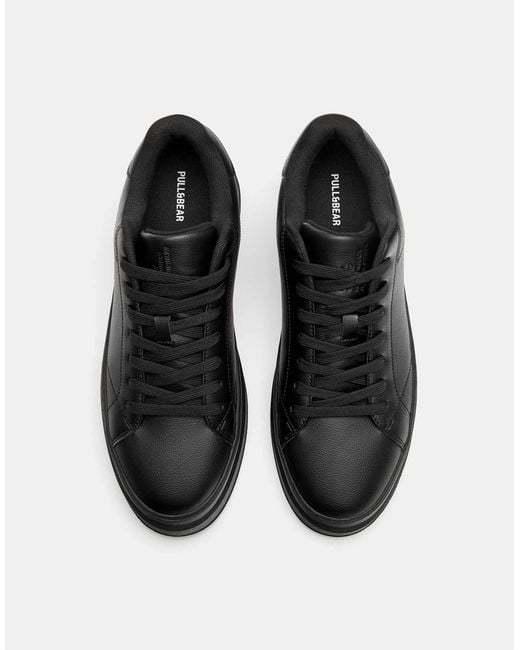 Pull&Bear – e sneaker mit dicker sohle in Black für Herren