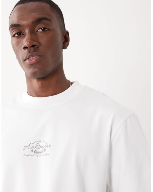 Threadbare White Back Print T-shirt for men