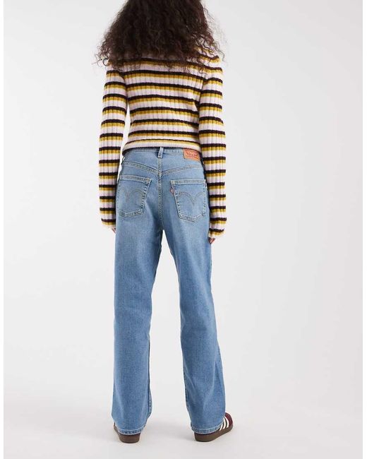 Levi's Blue Ribcage Straight Ankle Jeans
