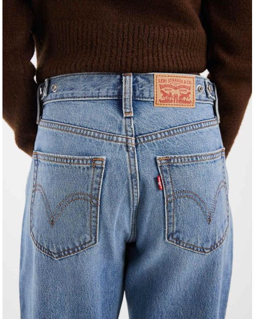 Levi's Blue Cinch Flare Denim Jeans