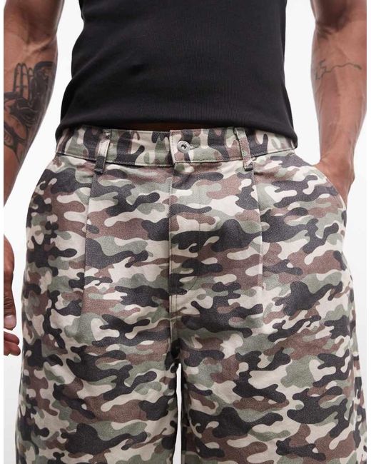 Collusion Multicolor Baggy Longline Jort