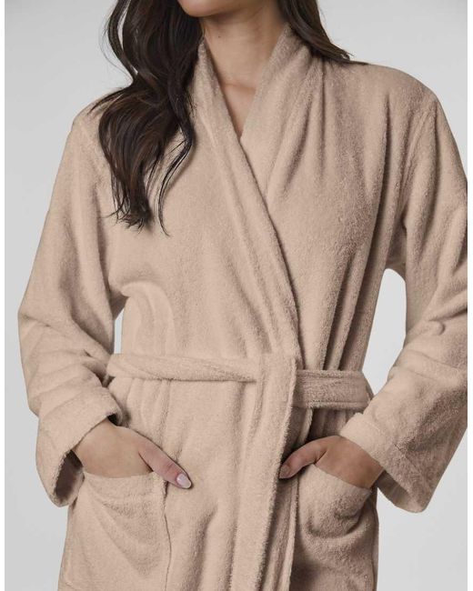Loungeable Natural Classic Towelling Robe