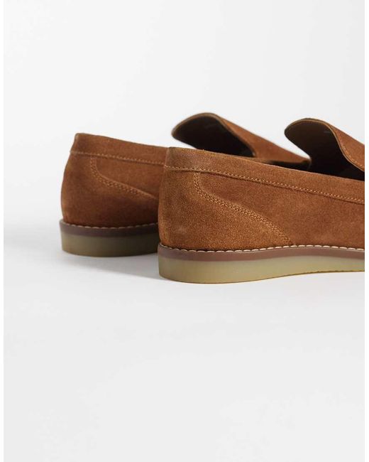 Schuh Brown Risk Loafers for men