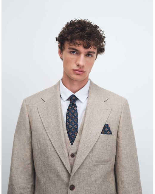 ASOS Natural Slim Suit Jacket for men