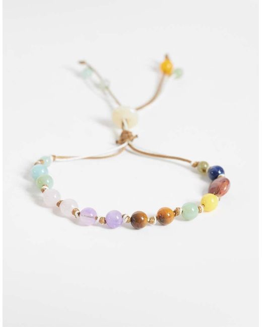 Reclaimed Vintage White Wear Anklet And Brac Combo