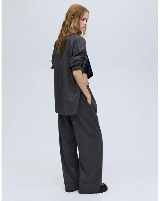 Pull&Bear Blue jogging Bottoms With Double Darts