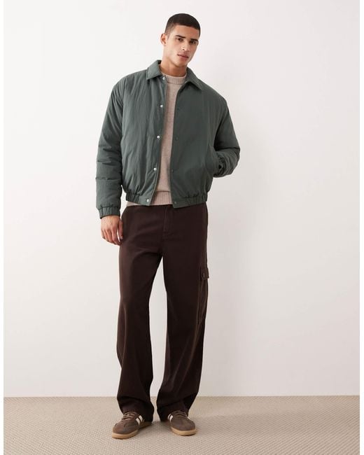 ASOS Gray Bomber Jacket for men