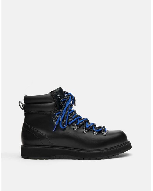 Pull&Bear – schnürstiefel in Blue für Herren