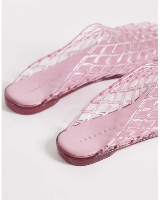 ASOS Pink Lennox Jelly Mules