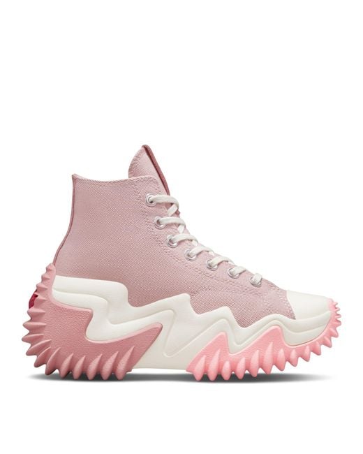 Converse Pink Run Star Motion Hi Trance Form Sneakers