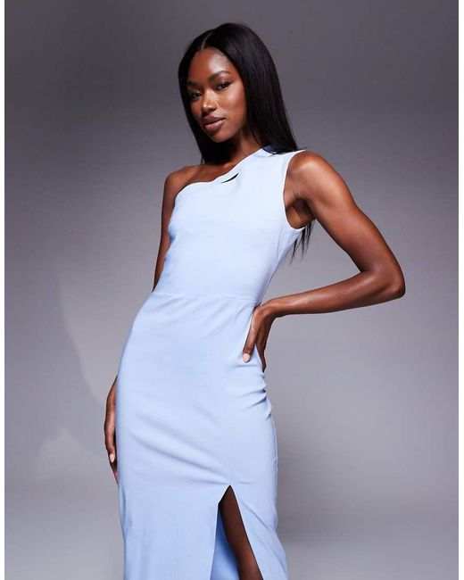 Vestito Lungo Monospalla di Vesper in Blue