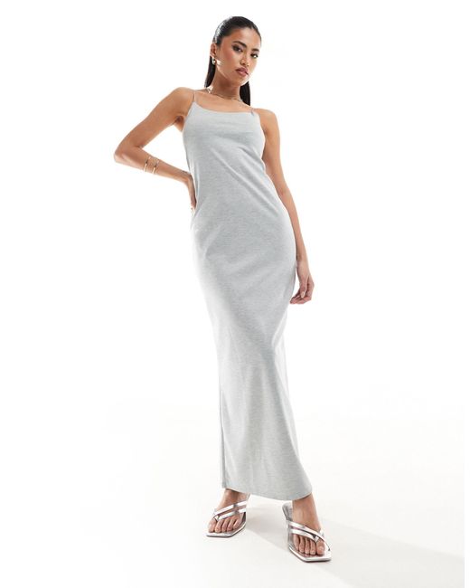 In The Style White Cami Maxi Dress