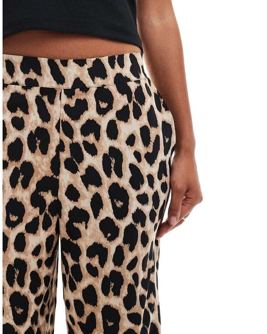 Pieces White Regular Fit High Waisted Trouser