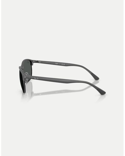 Ray-Ban Gray Rb4469 Liteforce Square Sunglasses With Lens