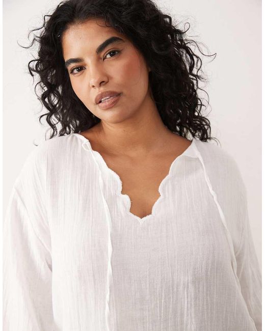 Esmee Curve White Esmée Curve Mini Dress Beach Cover Up