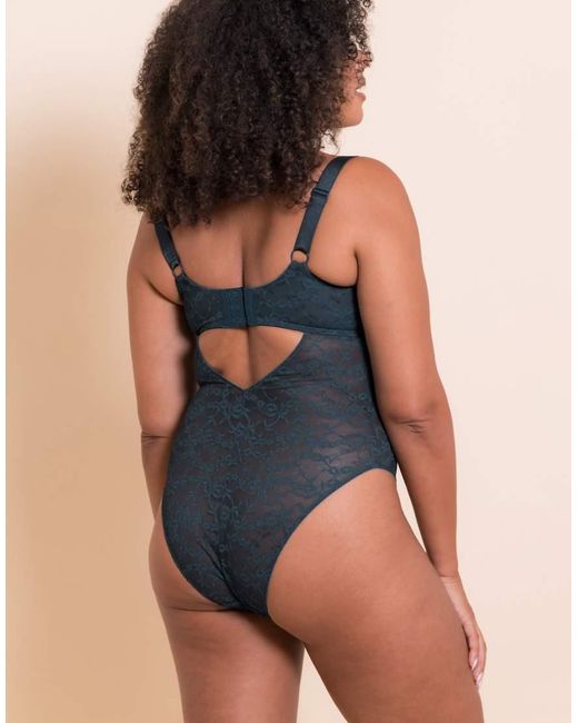 Curvy Kate Blue All Night Lace Plunge Body Fuller Bust