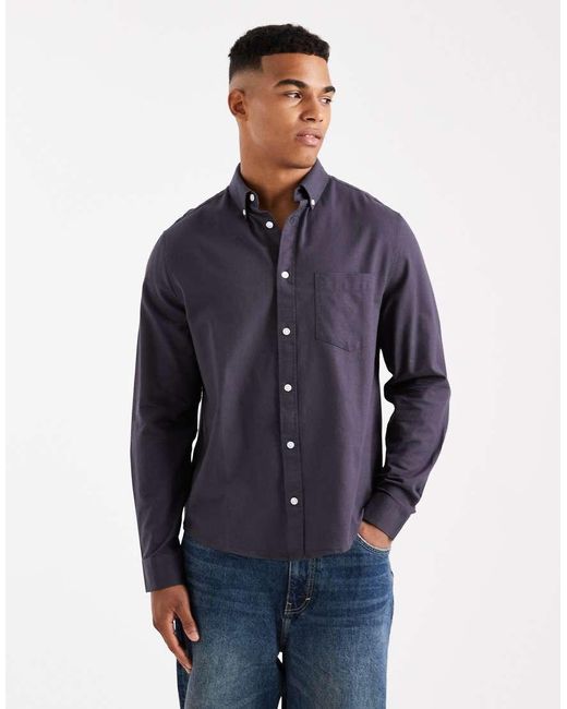 ASOS Blue Oxford Regular Shirt for men