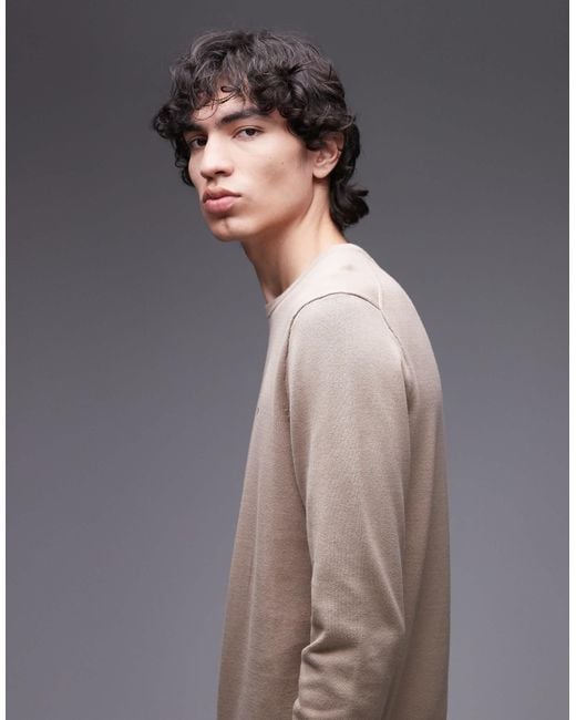 Tommy Hilfiger Gray Essential Cotton Jumper for men