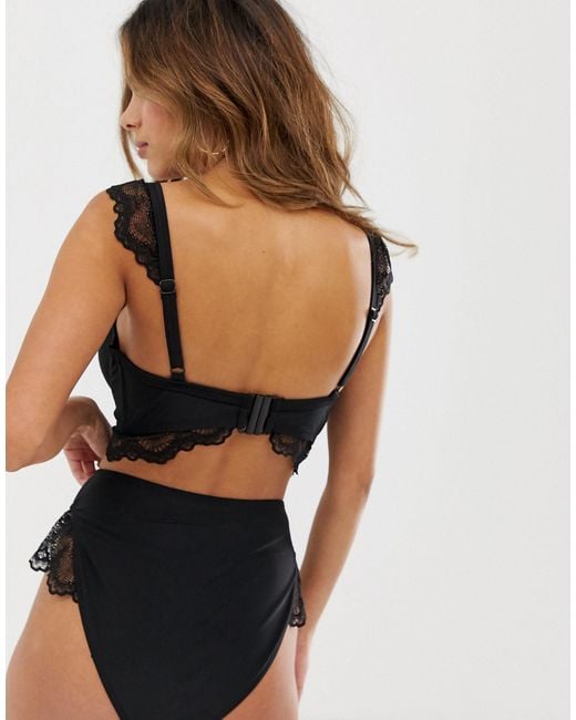 black fuller bust swimsuit