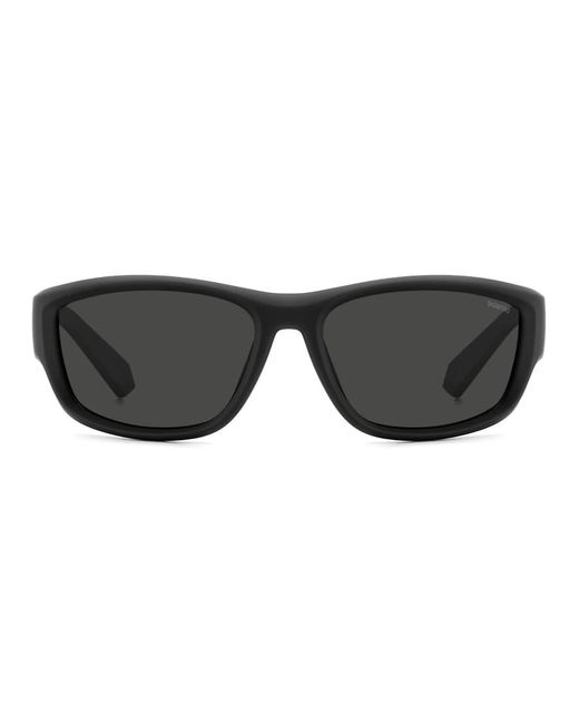 Polaroid Sunglasses Blue Sporty Wrap Sunglasses With Polarized Lenses for men