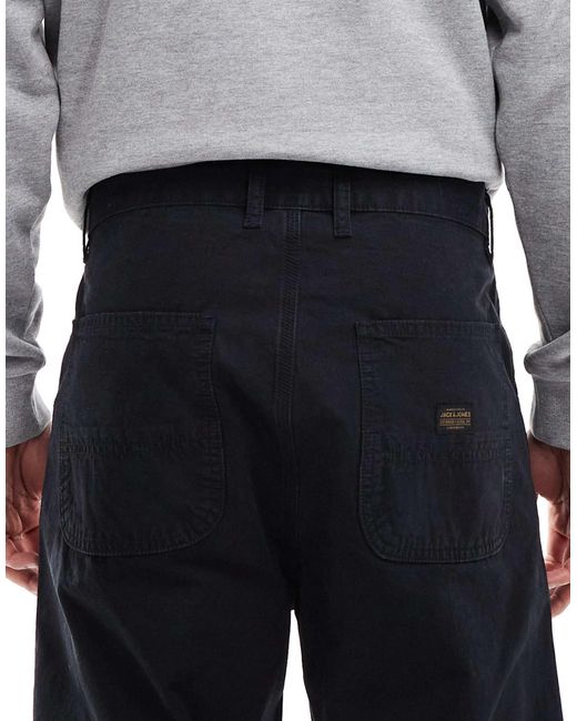 Jack & Jones – loose-fit-worker-hose in Gray für Herren