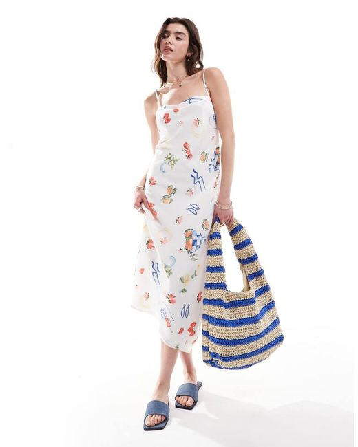 Abercrombie & Fitch White Maxi Dress