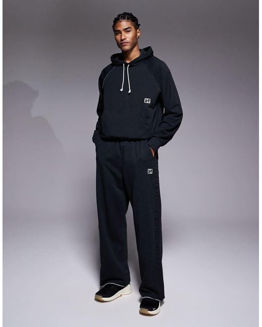 Nike Blue Heritage Dri-fit Hoodie for men