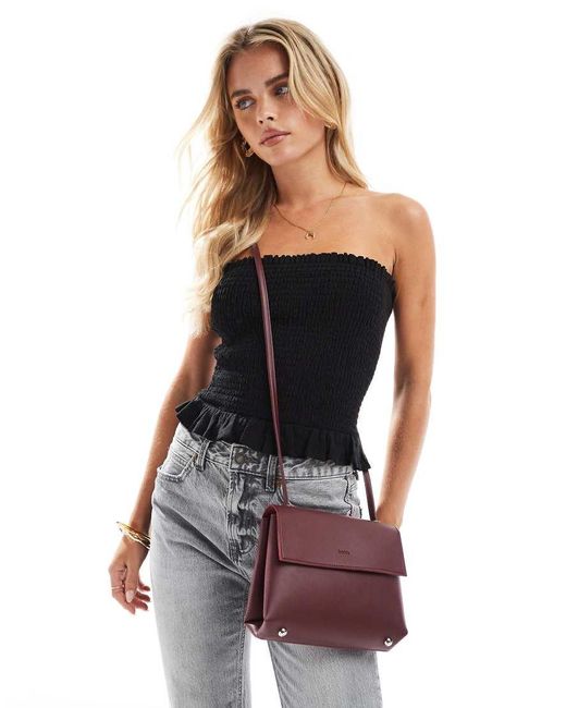 PASQ Red Small Soft Crossbody Bag