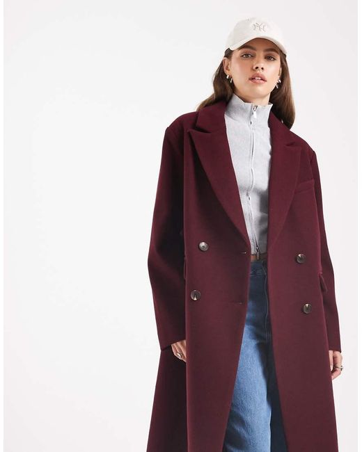 ASOS Oversized Dad Jas in het Red