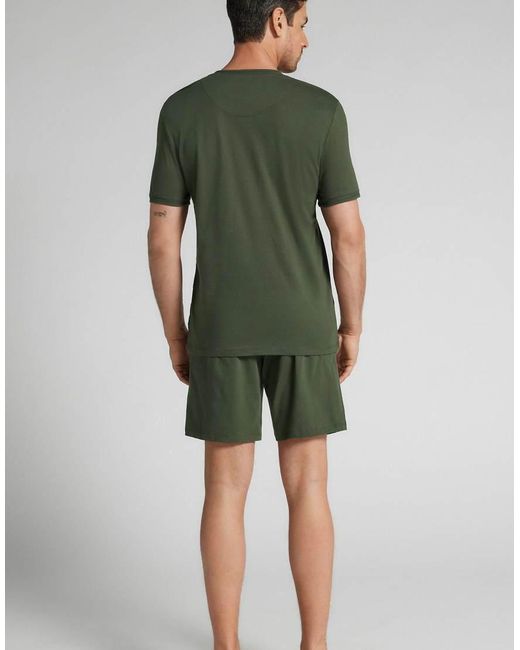 Intimissimi Green Short Cotton Pyjamas for men