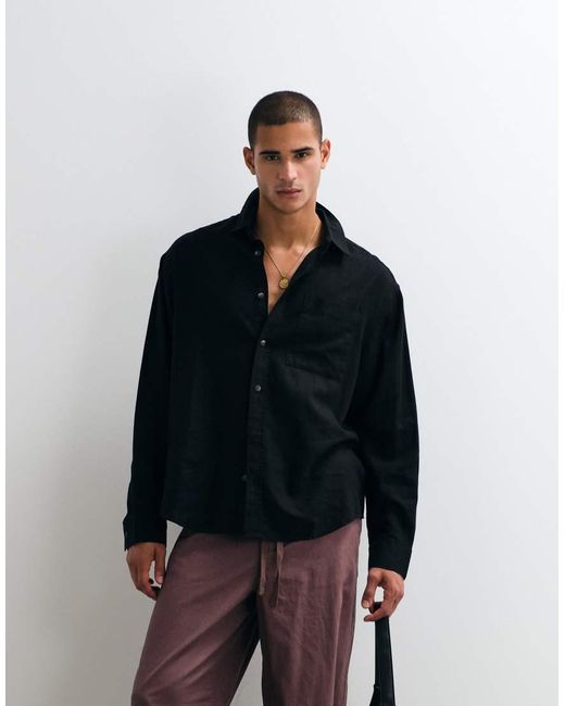 Camicia di ASOS in Black da Uomo