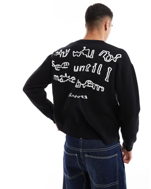 Pull&Bear – pullover in Black für Herren