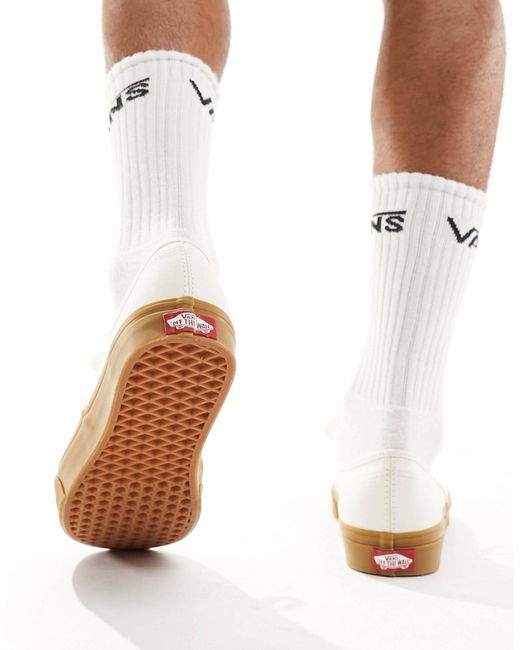 Authentic - baskets avec semelle en caoutchouc - cassé Vans pour homme en coloris White