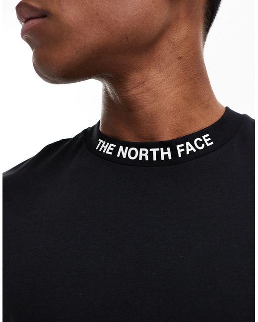 The North Face Black Zumu Taped Logo T-shirt for men
