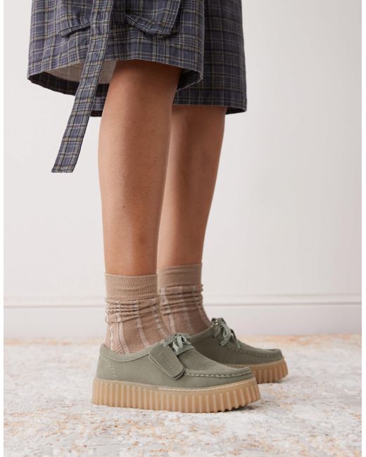 Clarks Green – torhill bee – schuhe aus nubukleder