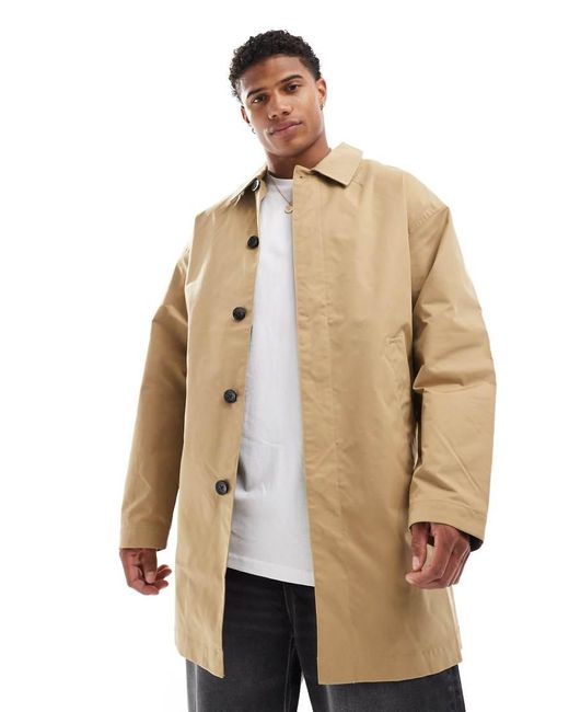 Jack & Jones Natural Water Repellant Mac for men