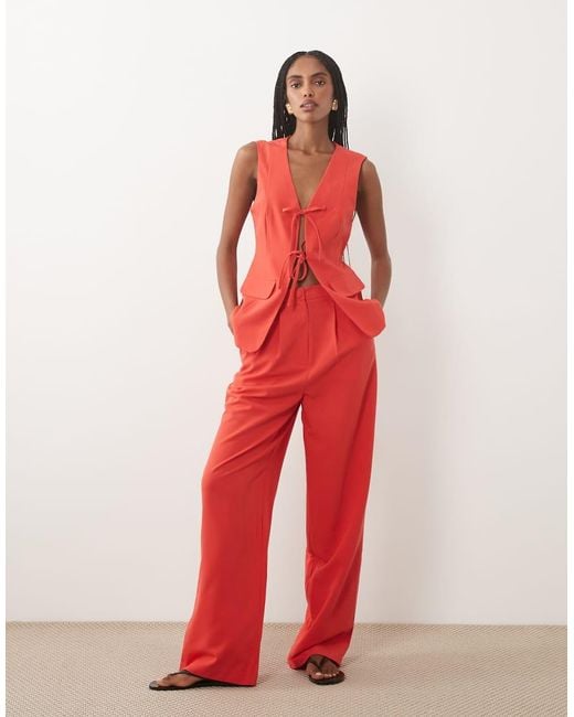 Miss Selfridge Tailored Wide Leg Trouser