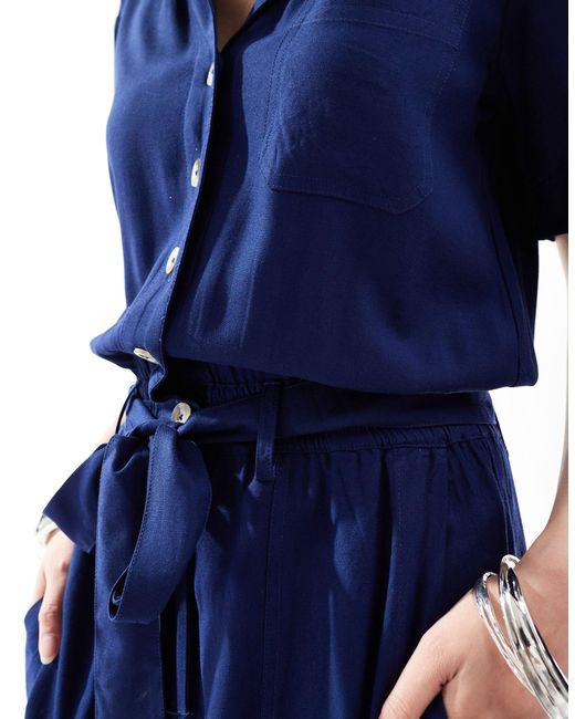 French Connection Blue – utility-jumpsuit