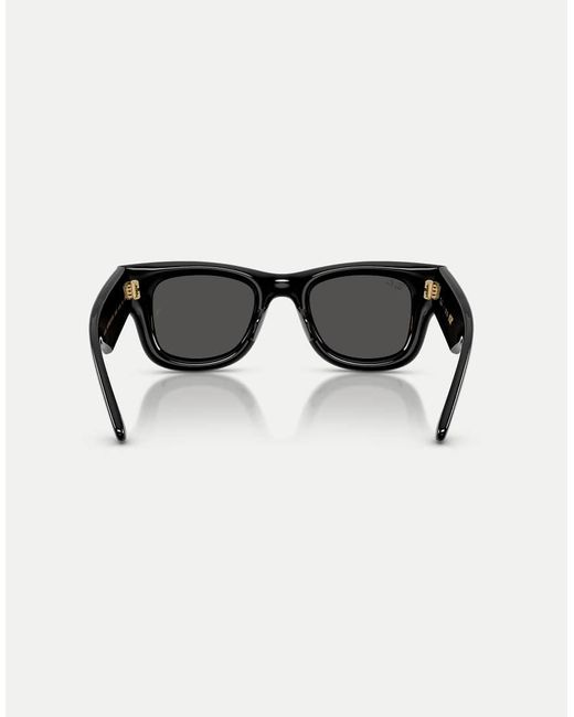 Ray-Ban Black A$Ap Rocky Wayfarer Puffer Square Sunglasses With Lens