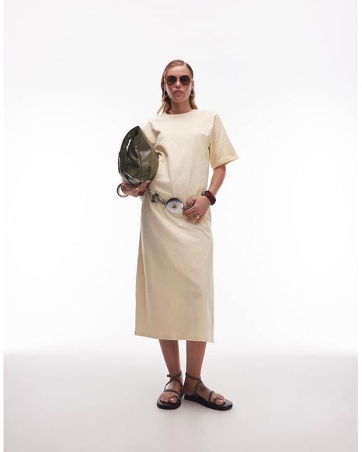 ASOS White Oversized Longline Maxi T Shirt Dress