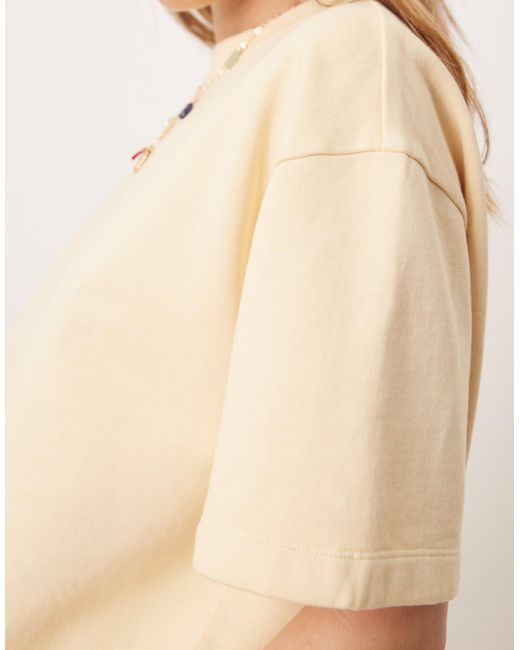 ASOS Natural – kastiges sweat-t-shirt