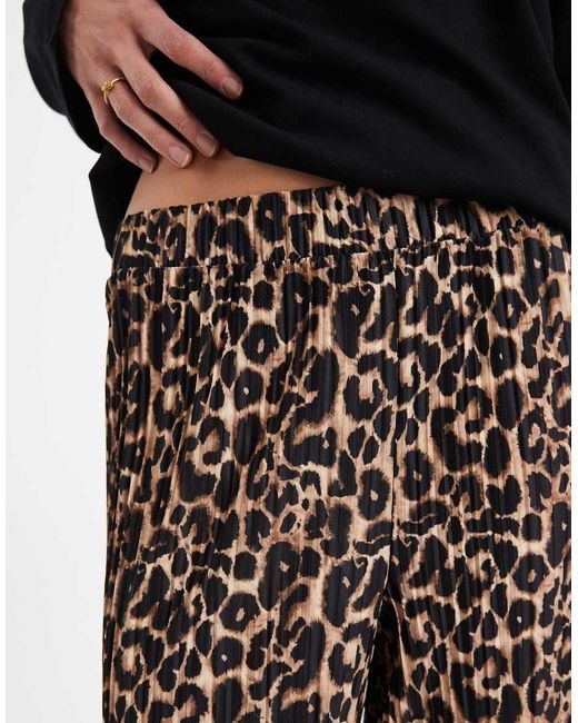 ONLY Black Pull Up Loose Trousers